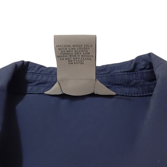 L.L. BEAN Jacket Cotton Women's Size 12‎ Lightweight Cinched Waist Pockets Blue - Picture 8 of 9